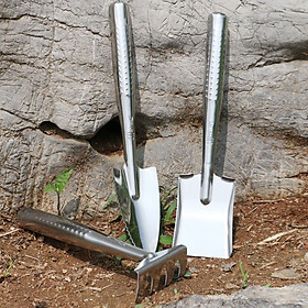 Mua Bộ Cuốc Xẻng Mini Trồng Cây Cảnh 3 Món Inox