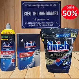 Combo Finish : Viên rửa bát Eco 70 viên + Bóng Eco 400ml + Muối 1,5kg
