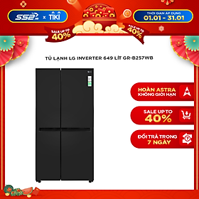 Mua Tủ lạnh LG Inverter 649 Lít GR-B257WB Mới 2022 - Hàng chính hãng - Chỉ giao TPHCM  Bình Dương
