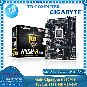 Hình ảnh Main Gigabyte H110M H (Socket 1151, HDMI VGA) - Hàng chính hãng Viễn Sơn phân phối