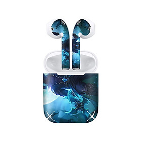 Mua Miếng dán skin chống bẩn cho tai nghe AirPods in hình Liên Quân - Valhein Hoàng Tử Quạ - LQM019 (bản không dây 1 và 2