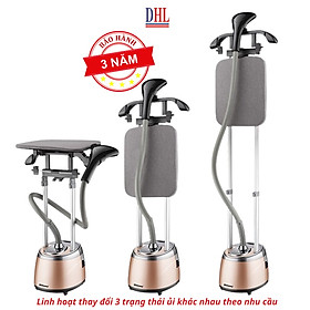 Bàn là hơi nước đứng Mitomo GC559 Công suất 2200W hàng chính hãng BH 3 năm - màu vàng