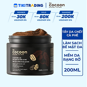 Tẩy da chết cơ thể cà phê Dăk Lăk  Cocoon - Hũ 200ml