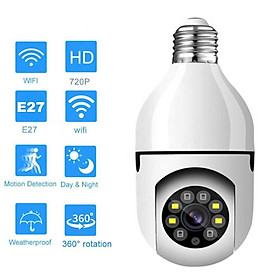 1080p Wireless 360 Xoay tự động theo dõi Panoramic Camera bóng đèn WiFi IP Cam Xem từ xa Xem Bóng đèn Bảo mật Giao diện nhỏ 2K: A
