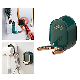 Collapsible Hair Dryer Holder Wall Mounted for Shower Room Kitchen Storage