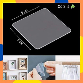 Mua Miếng keo dán 2 mặt Mỏng trong suốt siêu dính dán kệ remote  cục phát wifi ổ điện  khung tranh