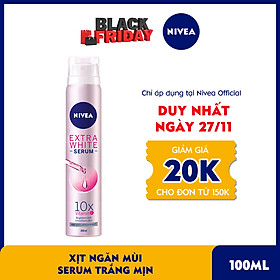 Xịt Ngăn Mùi NIVEA Serum Trắng Mịn (100ml) - 80020