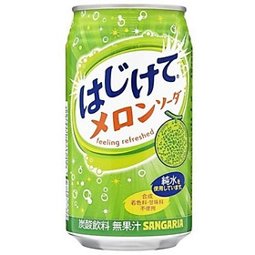 Combo 6 lon Nước soda Sangaria Hajikete 350gr (4 vị)