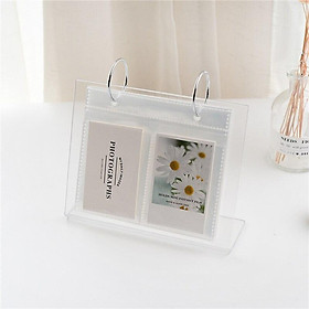 Acrylic Photo Album Transparent Desktop Page Turning Standing Sign Stand Decoration