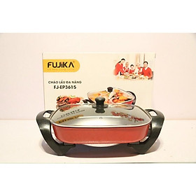 Mua chảo lẩu điện vuong 3 lít Fujika. Hàng chính hãng   bảo hành 12 tháng