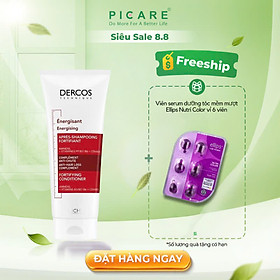 Dầu Xả Giúp Tăng Cường Dưỡng Tóc, Ngăn Ngừa Và Cải Thiện Giảm Gãy Rụng Tóc Vichy Dercos Technique Energising Anti-Hair Loss Conditioner 200ml