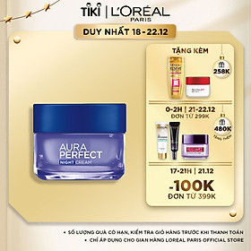 Kem dưỡng trắng da vitamin L'Oreal Paris Aura Perfect ban đêm 50ml...