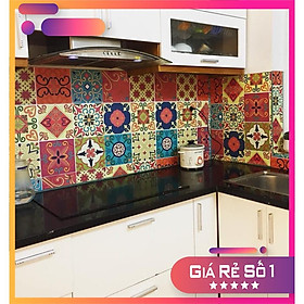 Decal Gạch Bông D2 - Set 30 ô 20x20cm - Decal Dán tường, Dán bếp, Trang trí nhà cửa