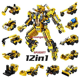 Hộp logo ráp robo xe CT đủ mẫu 12in1, 573M, 633008  - SP352077
