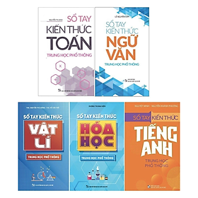 Combo 5 Cuốn Sổ Tay Kiến Thức Trung Học Phổ Thông