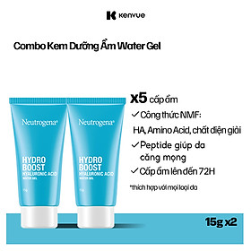 Combo 2 Kem Dưỡng Ẩm Cấp Nước Neutrogena Hydro Boost Water Gel Mini 15gx2