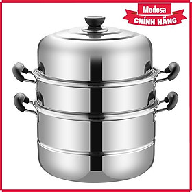 Mua Nồi Hấp Modosa Inox 3 Tầng 30Cm Siêu Bên Tiện Lợi - Hàng Chính Hãng