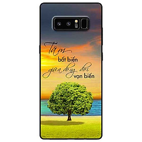 Ốp lưng in cho Samsung Note 8 Mẫu Tâm Bất Biến