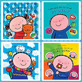 Hình ảnh Combo Những Cuốn Sách Rực Rỡ : Loài Vật + Kỹ Năng + Bốn Mùa + Giác Quan + Poster 5 Ngón Tay ( Sách Phát triển trí tuệ / Tư duy logic dành cho bé 2-6 tuổi)