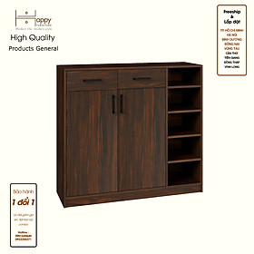 Mua HAPPY FURNITURE   HEINEE - Tủ lưu trữ 2 cửa mở 2 ngăn kéo  TCM_215   110cm x 34cm x 100cm DxRxC  sản phẩm phổ thông