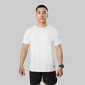 Áo Thể Thao Nam TSIMPLE thun nam tập gym ngắn tay vải thun lạnh thoáng mát, co giãn, chuẩn form nhiều màu - Trắng - 3XL
