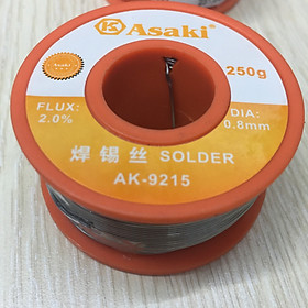 Dây chì hàn 250g/0.8mm Asaki AK-9215