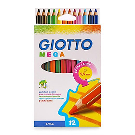 Bút Chì Màu Giotto Mega 225600 (12 Màu/Hộp)