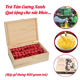 Trà Tân Cương Thượng Hạng Hộp Gỗ Thông - Trà xanh Thái Nguyên hương thơm