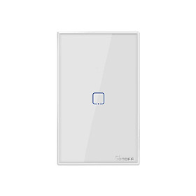 Công Tắc SONOFF T2US3C-TX Điều Khiển Từ Xa Qua Wifi Cảm Ứng Hẹn Giờ Tiêu Chuẩn Hoa Kỳ (433Mhz) - Trắng