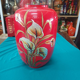 Bình hút tài lộc sơn mài cao cấp Thanh Bình Lê size H41x28 cm cắm hoa, đựng được nước, rớt không bể, trang trí nhà cửa, văn phòng, làm quà tặng ý nghĩa