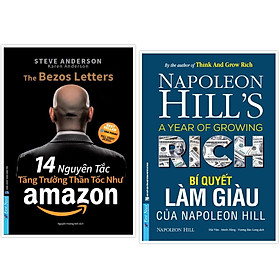 Hình ảnh Combo 14 Nguyên Tắc Tăng Trưởng Thần Tốc Như Amazon + Bí Quyết Làm Giàu Của Napoleon Hill  - Bản Quyền