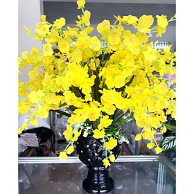 Mua Combo 10 cành hoa lan vũ nữ cao 60cm-Hoa giả hoa lụa trang trí nhà cửa  nội thất  decor-hoaluaminhhoa