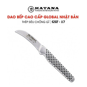 Dao bếp Nhật cao cấp Global GSF17 Peeling Knife, Curved - Dao bóc gọt hoa quả (60mm) - Dao bếp Nhật chính hãng