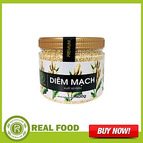 Hũ Diêm Mạch Trắng REAL FOOD STORE (400G/Hũ)