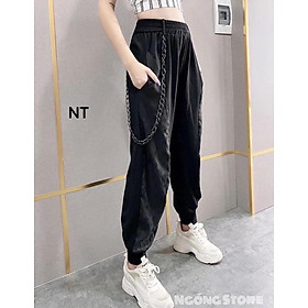 Quần jogger hiphop kèm dây xích cá tính (kèm ảnh thật phía sau)