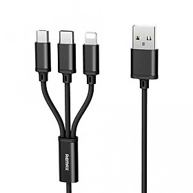 Mua Cáp sạc 3 in 1 Lighting- Micro USB- Type C chiều dài 1.15m- Remax RC- 131TH