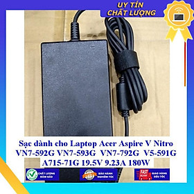 Sạc dùng cho Laptop Acer Aspire V Nitro VN7-592G VN7-593G VN7-792G V5-591G A715-71G 19.5V 9.23A 180W - Hàng Nhập Khẩu New Seal