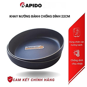 Mua Khay nướng bánh cho nồi chiên không dầu Rapido đường kính 22cm và 20cm chống dính Greblon bền đẹp