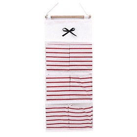 Mua Túi đựng đồ 6 ngăn treo tường tiết kiệm diện tích  túi vải canvas bền đẹp đa năng tiện lợi - giao màu ngẫu nhiên
