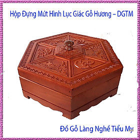 Mua Hộp Đựng Mứt Hình Lục Giác Gỗ Hương  Khay Đựng Bánh Kẹo Tết