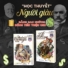 Combo 2 Cuốn Sách Đại tư bản Mỹ Andrew Carnegie Vua thép và Morgan Napoleon của phố Wall