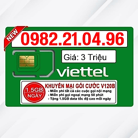 Sim Viettel số đẹp - Hàng chính hãng - 0982.21.04.96