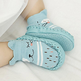Baby Socks with Rubber Dots Soles Anti-Slip Soft Sole Cute Cartoon Floor Socks for Children Infant Toddler