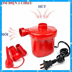 Bơm hơi điện mini 2 chiều (Giao Màu Ngẫu Nhiên) - Hàng Chất Lượng