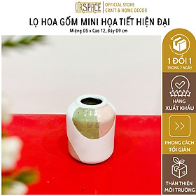 Bình hoa gốm sứ mini URSPACE trang trí bàn làm việc decor phòng khách