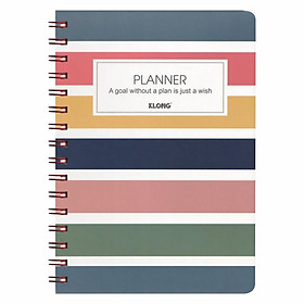 Sổ lò xo kép Planner A5 - 200 trang; Klong 945