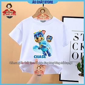 Áo bé trai đội chó cứu hộ Paw Patrol nhân vật CHASE mẫu mới bé trai bé gái