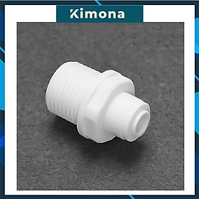 Mua Nối Thẳng Nối Nhanh 1 Đầu Ren 21 và 1 Đầu Dây 6mm hoặc 10mm (21-6  21-10)  --- Nối Thẳng Ren 21