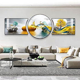 Mua {HỎA TỐC} BỘ TRANH TREO TƯỜNG TRÁNG GƯƠNG MẪU MỚI HIỆN ĐẠI NĂM 2022- TRANH TREO PHÒNG KHÁCH - TRANH PHÒNG NGỦ - TRANH TREO  PHÒNG BẾP (TẶNG KÈM ĐINJH 3 CHÂN)