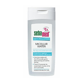 Tẩy trang dành cho da dầu & da hỗn hợp Sebamed Anti-pollution Micellar Water for Oily and Combination Skin 200ml